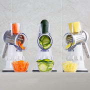 3 In 1 Vegetable Slicer Manual Kitchen Accessories Grater For Vegetable Cutter Round Chopper Mandolin Shredder Potato Home Kitchen Supplies Kitchen Gadgets - My Store