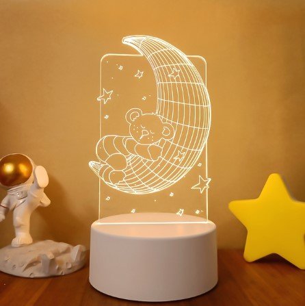 3D Lights Colorful Touch Remote Control LED Visual Lights - My Store