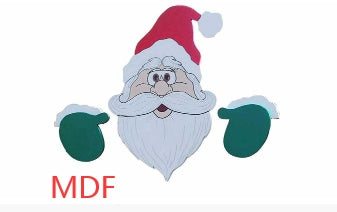 Christmas Themed Fence Garden Top Decoration