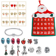 Christmas Ornaments Advent Handbag Bracelet Necklace Beaded Gift Set