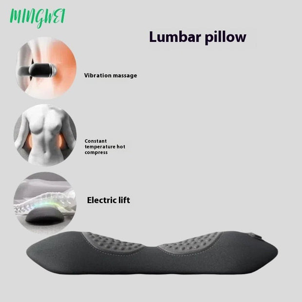 Bed For Sleep Waist Support Lumbar Support Pillow Lumbar Massage Heating - My Store
