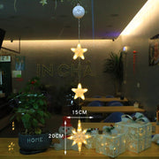 Christmas 3pcs LED Light Star Xmas Tree Hanging Sucker Lamp Window Ornaments Decoration For Home Xmas Navidad New Year Decor Christmas Decorations - My Store