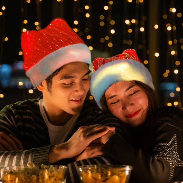 Christmas Colorful Optical Fiber Flashing Hat - My Store