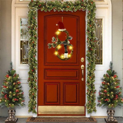 Christmas Decorations Christmas Lights Decoration Vine Circle - My Store