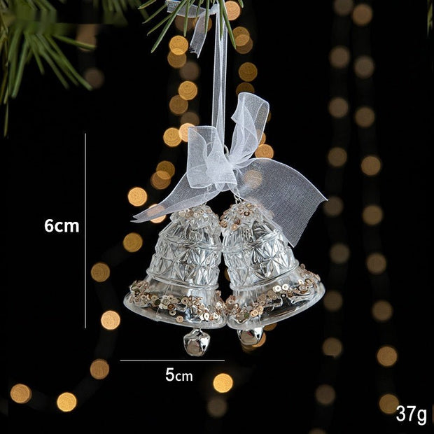Christmas Decorations Sequins Acrylic Transparent Pendant - My Store