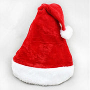 Christmas Goods Christmas Dense Velvet Short Plush Santa Hat New Super Soft Christmas Hat - My Store