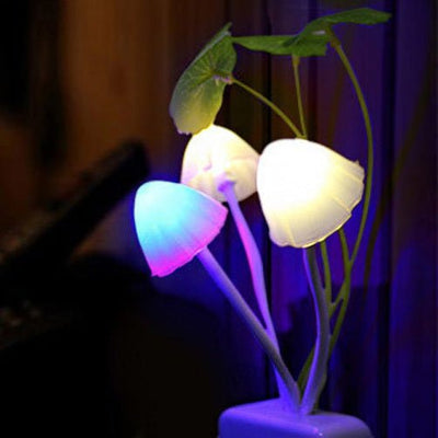 Color LED Mushroom Light, 3 Colors, With Sensor, Novelty, 220v - My Store