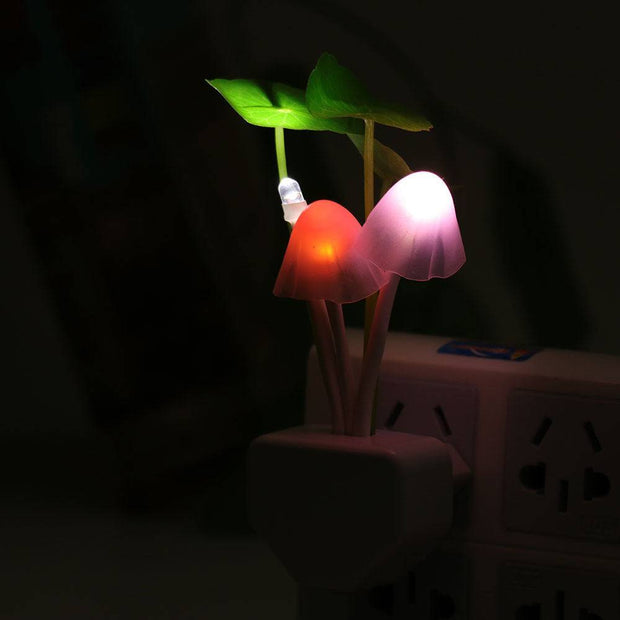 Color LED Mushroom Light, 3 Colors, With Sensor, Novelty, 220v - My Store