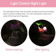 Color LED Mushroom Light, 3 Colors, With Sensor, Novelty, 220v - My Store
