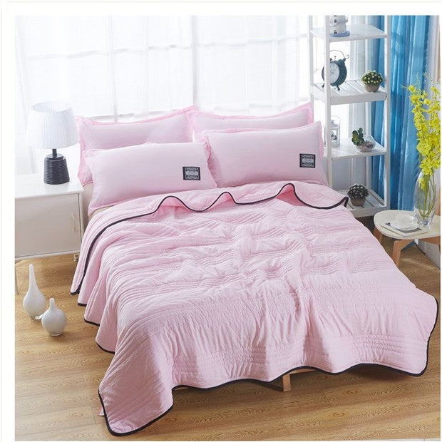 Cooling Blankets Pure Color Summer Quilt Plain Summer Cool Quilt Compressible Air - conditioning Quilt Quilt Blanket - My Store