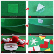 DIY Felt Christmas Tree New Year Toddler Kids Handmade Gift Toys Door Wall Hanging Ornaments Holiday Party Home Decor Set - My Store