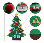 DIY Felt Christmas Tree New Year Toddler Kids Handmade Gift Toys Door Wall Hanging Ornaments Holiday Party Home Decor Set - My Store