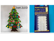 DIY Felt Christmas Tree New Year Toddler Kids Handmade Gift Toys Door Wall Hanging Ornaments Holiday Party Home Decor Set - My Store