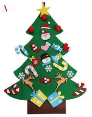 DIY Felt Christmas Tree New Year Toddler Kids Handmade Gift Toys Door Wall Hanging Ornaments Holiday Party Home Decor Set - My Store