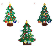 DIY Felt Christmas Tree New Year Toddler Kids Handmade Gift Toys Door Wall Hanging Ornaments Holiday Party Home Decor Set - My Store