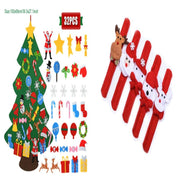 DIY Felt Christmas Tree New Year Toddler Kids Handmade Gift Toys Door Wall Hanging Ornaments Holiday Party Home Decor Set - My Store