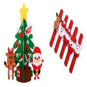 DIY Felt Christmas Tree New Year Toddler Kids Handmade Gift Toys Door Wall Hanging Ornaments Holiday Party Home Decor Set - My Store