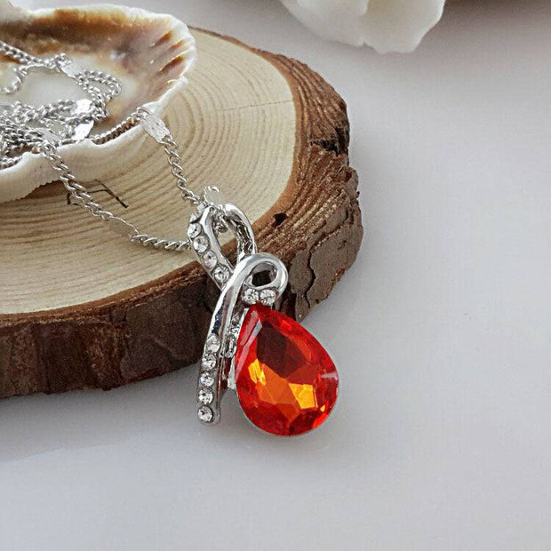 Drop Crystal Necklace - My Store