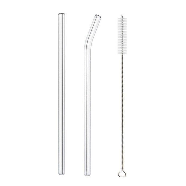Glass Straws, Pearl Milk Tea Coarse Drinking Straws, Non - disposable Transparent Water Cups, Long Straws - My Store