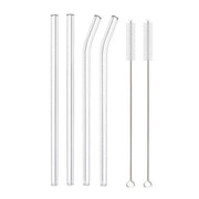 Glass Straws, Pearl Milk Tea Coarse Drinking Straws, Non - disposable Transparent Water Cups, Long Straws - My Store