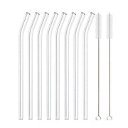 Glass Straws, Pearl Milk Tea Coarse Drinking Straws, Non - disposable Transparent Water Cups, Long Straws - My Store