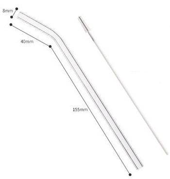 Glass Straws, Pearl Milk Tea Coarse Drinking Straws, Non - disposable Transparent Water Cups, Long Straws - My Store