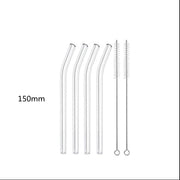 Glass Straws, Pearl Milk Tea Coarse Drinking Straws, Non - disposable Transparent Water Cups, Long Straws - My Store