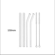 Glass Straws, Pearl Milk Tea Coarse Drinking Straws, Non - disposable Transparent Water Cups, Long Straws - My Store