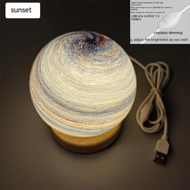 Lantern Sunset Table Lamp Atmosphere Rainbow Small Night Lamp - My Store
