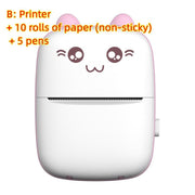 Mini Printer Portable Mini Bluetooth WiFi New Wrong Printer Mobile Phone Photo Title Note Hot Print Pocket Student Error Label Printer - My Store