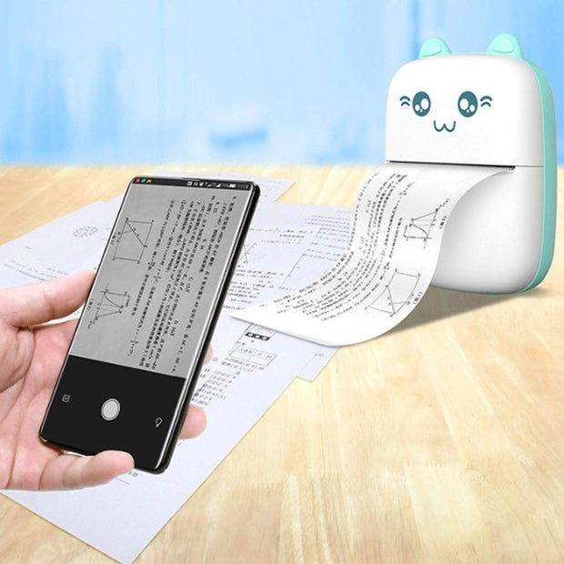 Mini Printer Portable Mini Bluetooth WiFi New Wrong Printer Mobile Phone Photo Title Note Hot Print Pocket Student Error Label Printer - My Store
