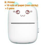 Mini Printer Portable Mini Bluetooth WiFi New Wrong Printer Mobile Phone Photo Title Note Hot Print Pocket Student Error Label Printer - My Store