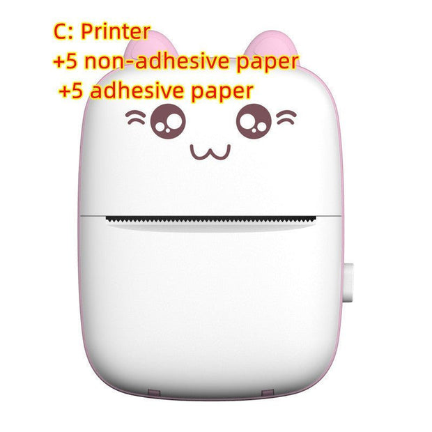 Mini Printer Portable Mini Bluetooth WiFi New Wrong Printer Mobile Phone Photo Title Note Hot Print Pocket Student Error Label Printer - My Store