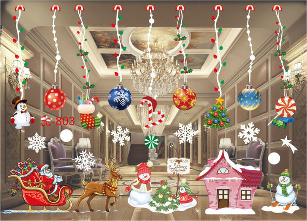 New Christmas Decorations Christmas Window Stickers - My Store