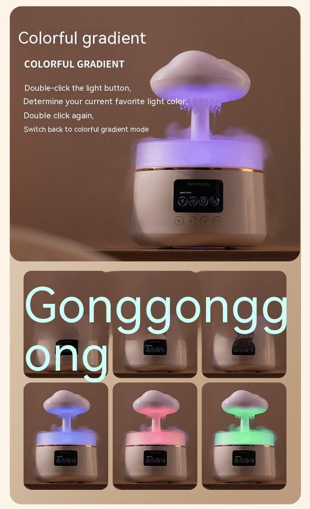 Rain Rhyme Seven - color Ambience Light Clouds Rain Aroma Diffuser - My Store
