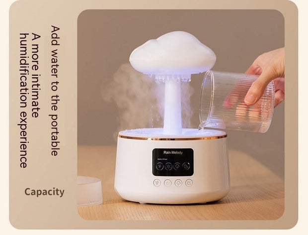 Rain Rhyme Seven - color Ambience Light Clouds Rain Aroma Diffuser - My Store
