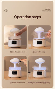 Rain Rhyme Seven - color Ambience Light Clouds Rain Aroma Diffuser - My Store