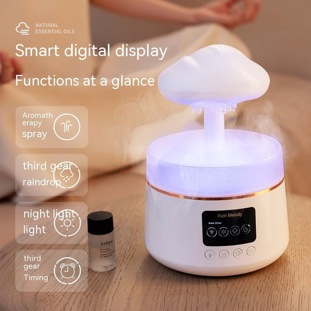Rain Rhyme Seven - color Ambience Light Clouds Rain Aroma Diffuser - My Store