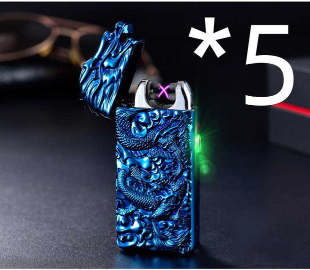 Rechargeable lighter creative metal windproof cigarette lighter - My Store