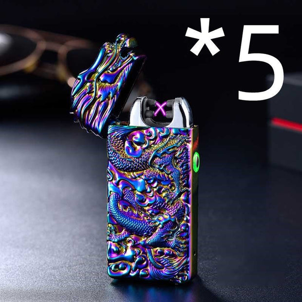 Rechargeable lighter creative metal windproof cigarette lighter - My Store