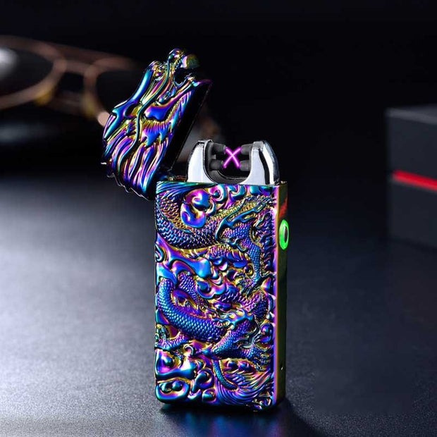 Rechargeable lighter creative metal windproof cigarette lighter - My Store