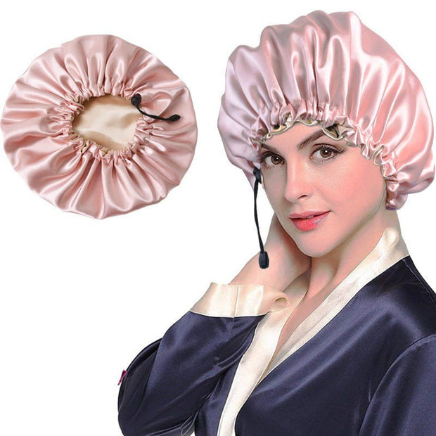 Shower Cap Soft Silk Dual - use Bath Cap Chemotherapy Cap - My Store