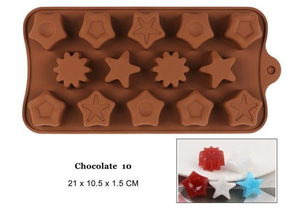 Silicone Chocolate Mold 29 Shapes Chocolate Baking Tools Non - stick Silicone Cake Mold - My Store