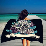 Square microfiber printed beach towel taro beach towel - My Store