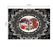 Square microfiber printed beach towel taro beach towel - My Store