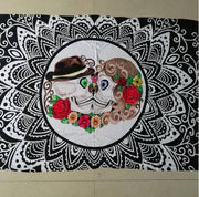 Square microfiber printed beach towel taro beach towel - My Store